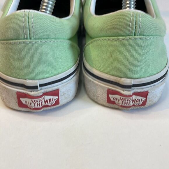 Vans Era Womens Canvas Low Top Lace Up Skate Sneaker Shoes Mint Green Size 6.5 - Picture 6 of 9